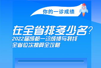 你的一診成績，在全省多少名？2022屆成都一診成績與劃線、全省位次換算全攻略